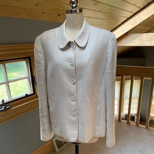 Lands End Linen Tall Blazer